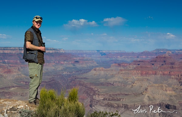 Jonas at the rim of Grand Canyon